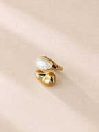 Maria 18K Gold Plated Pearl Ring