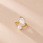 Pearl Wrap Ring Adjustable