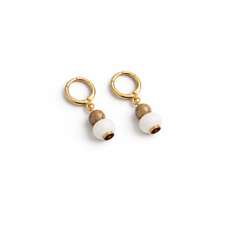 Magnolia Huggie Hoops