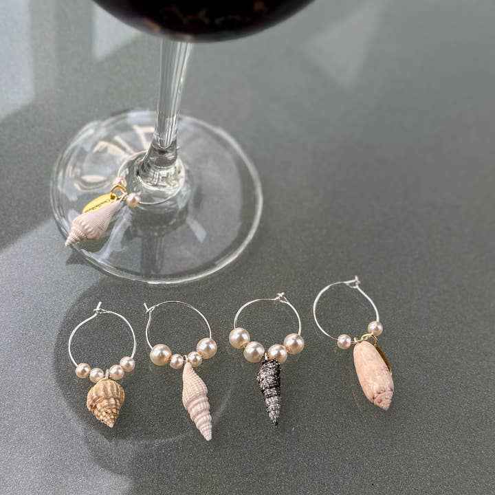 Seashell Wine Glass Charms