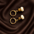 Magnolia Huggie Hoops