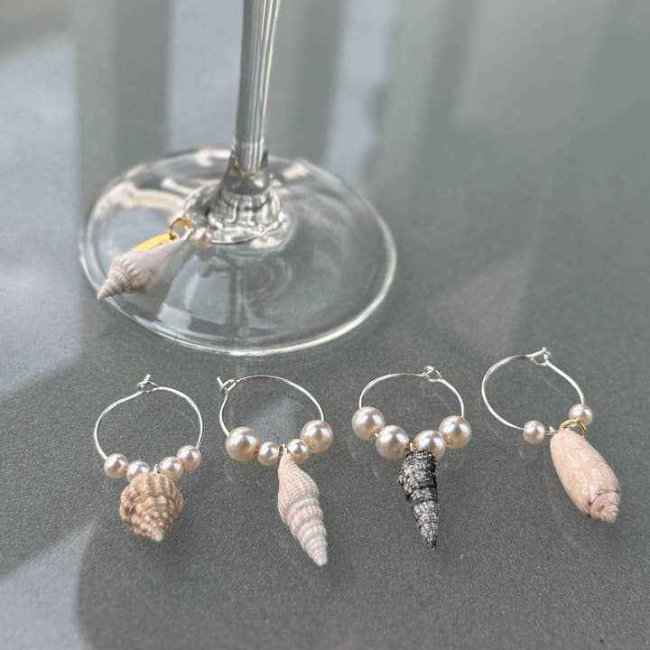 Seashell Wine Glass Charms