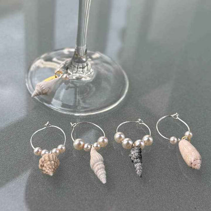 Seashell Wine Glass Charms