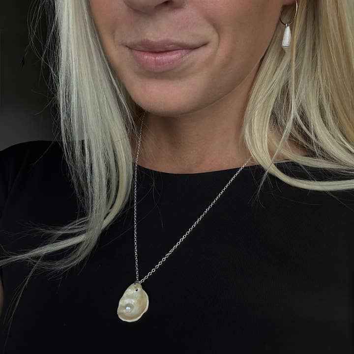 Oyster Shell Pendant Necklace