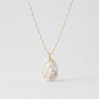 Oyster Shell Pendant Necklace ~ Domenica