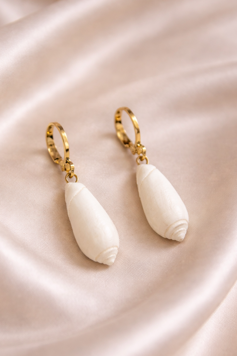 Olive Hoop Earrings - Ostella