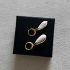 Olive Hoop Earrings - Ostella