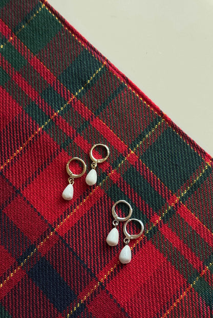 Silver and Gold Shell Hoops