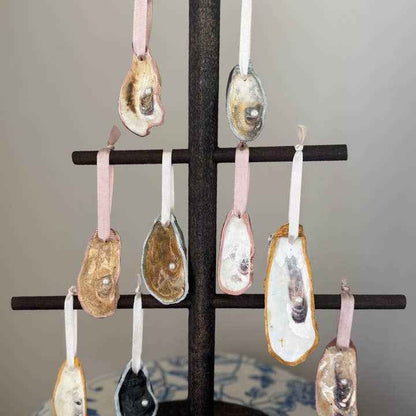 Natural Oyster Shell Ornaments