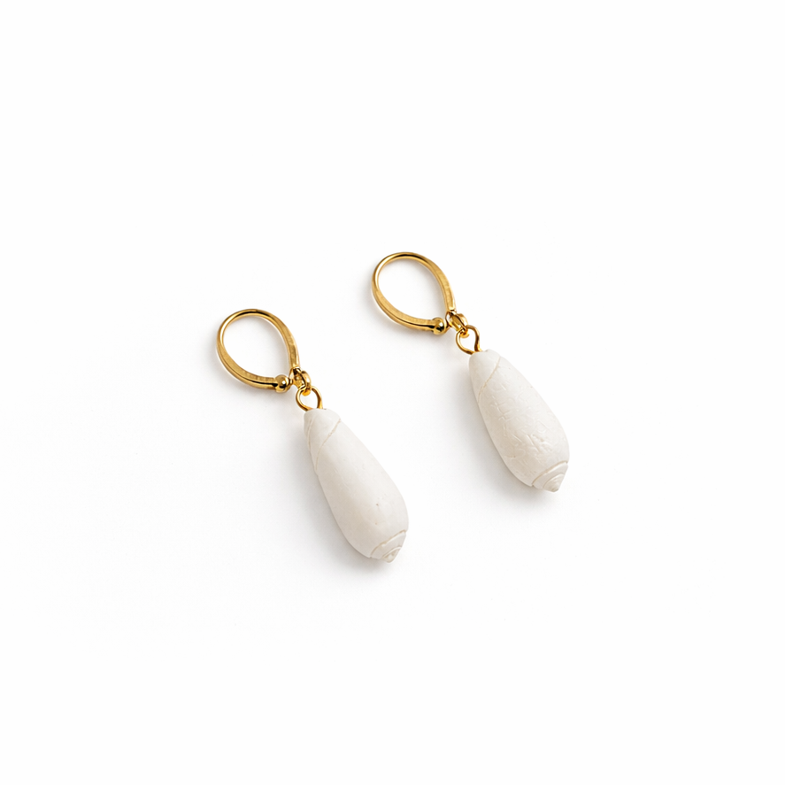 Olive Hoop Earrings - Ostella