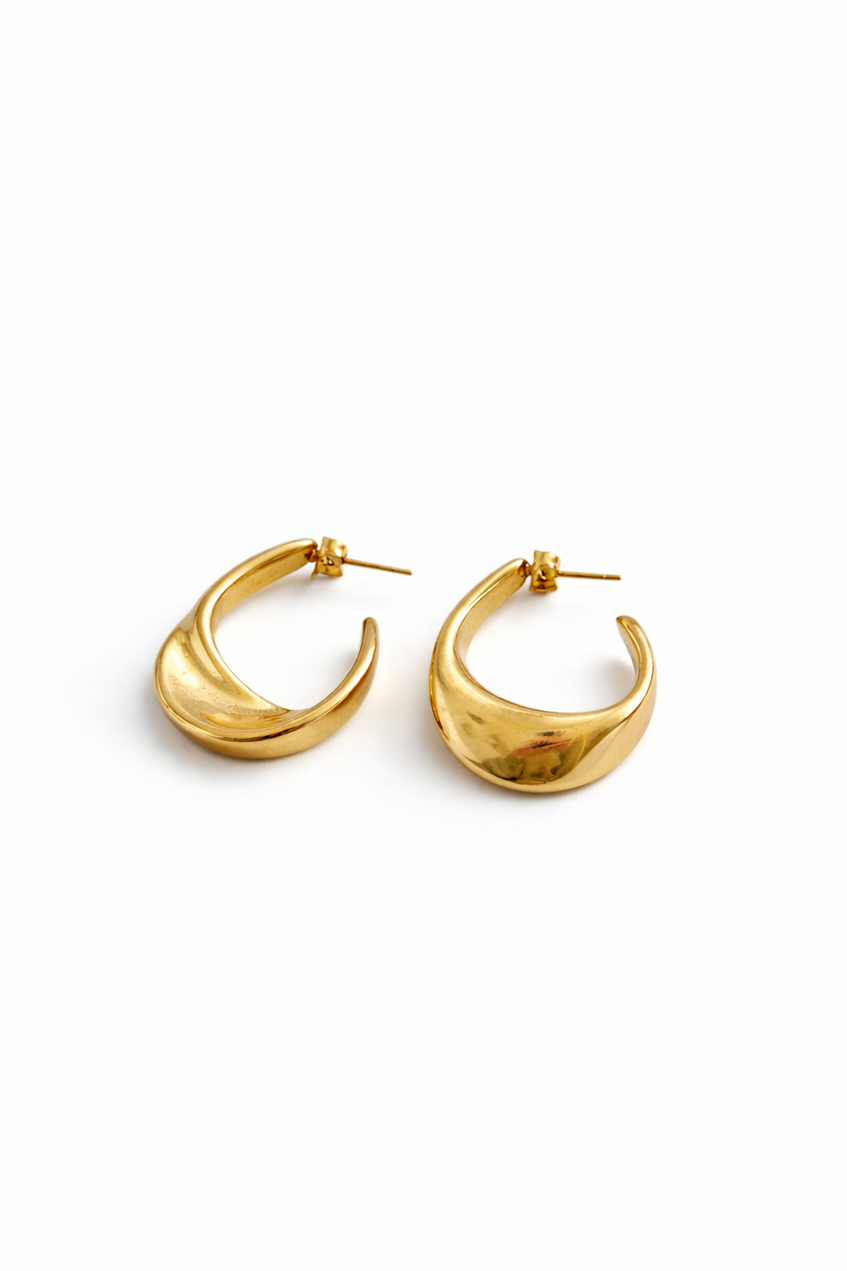 Sofia Gold Twist Hoops