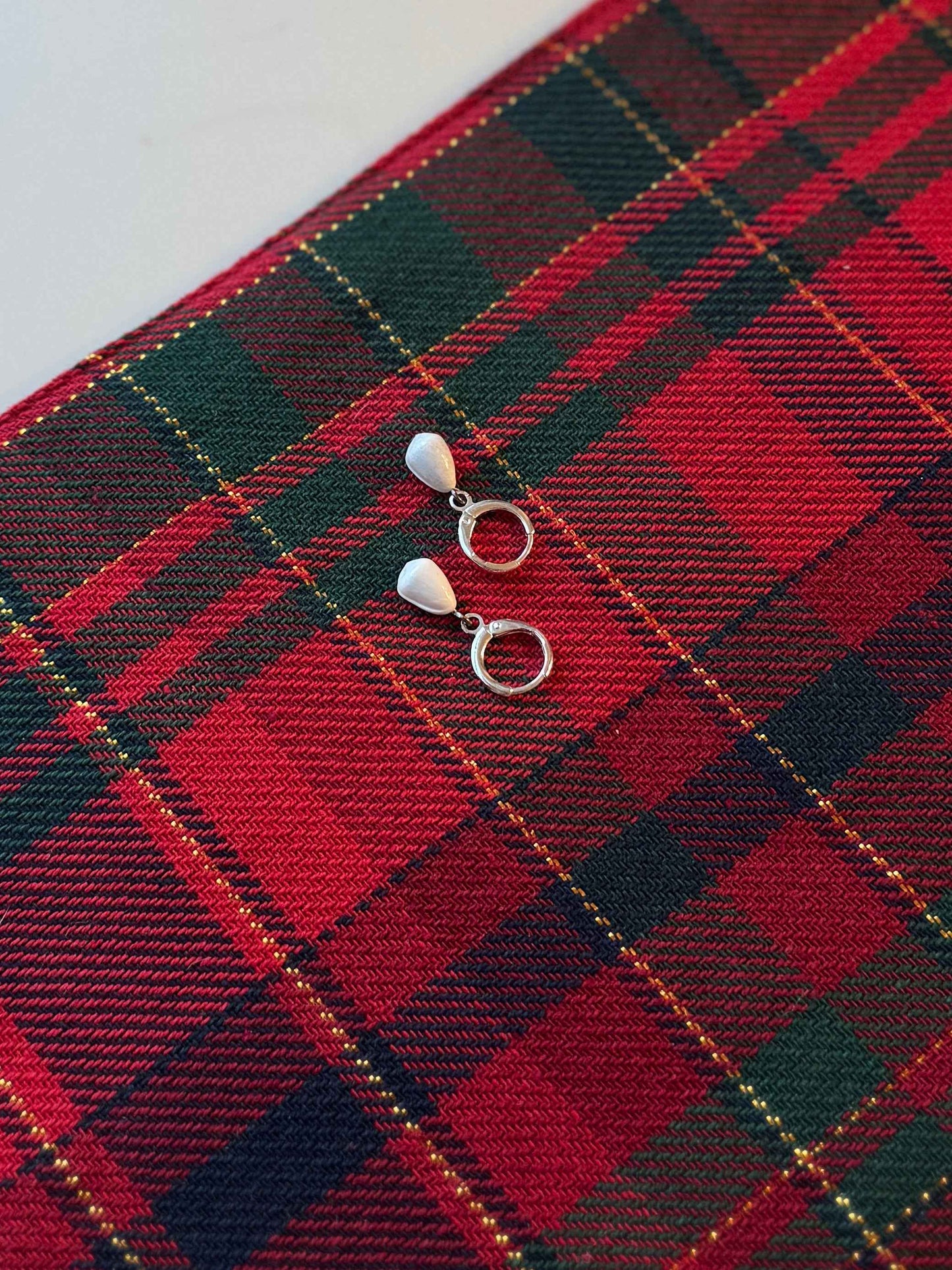 Silver and Gold Shell Hoops