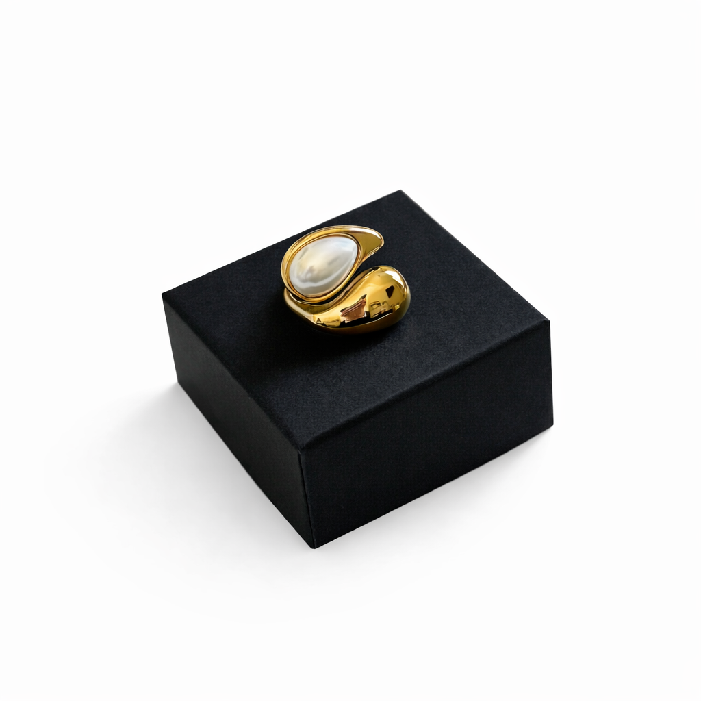Maria 18K Gold Plated Pearl Ring