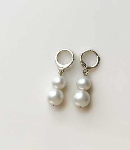 Two Pearl Hoops