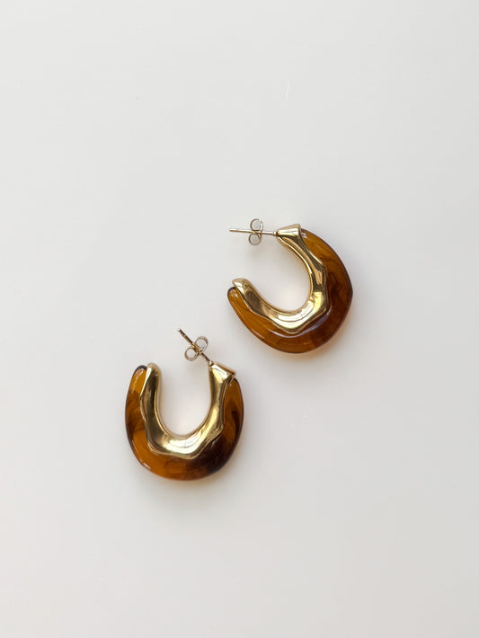 18K Gold Hoop Earrings