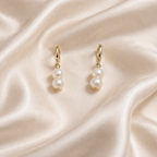 Sloan Pearl Hoops - Ostella