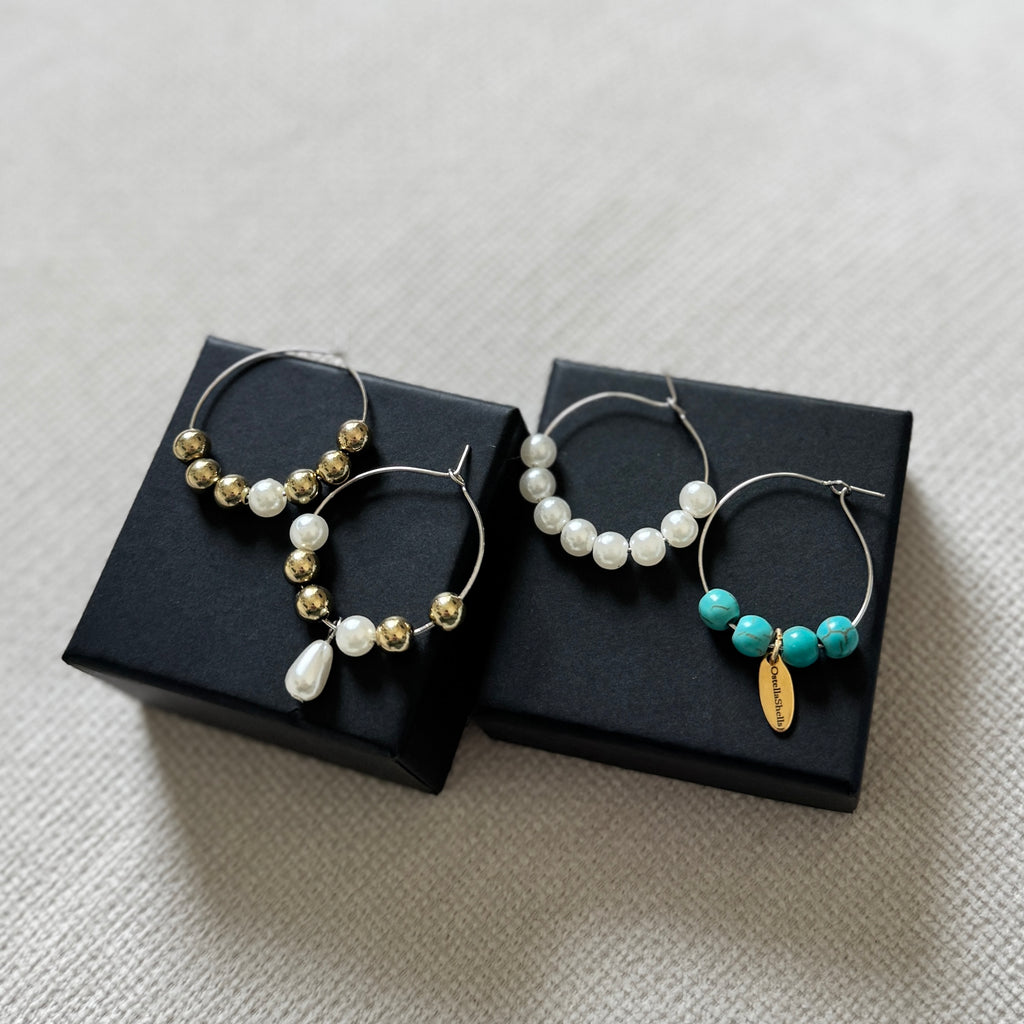 Seashell Wine Glass Charms - Ostella