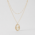 Layered Shell Pendant Necklace ~ Talum