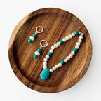 Matching Bracelet and Earring Set ~ Turquoise