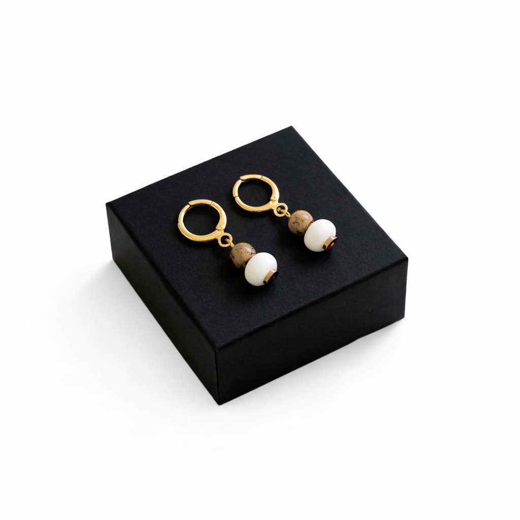 Magnolia Huggie Hoops