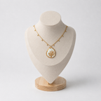 Oyster Shell Pendant Necklace ~ Autumn