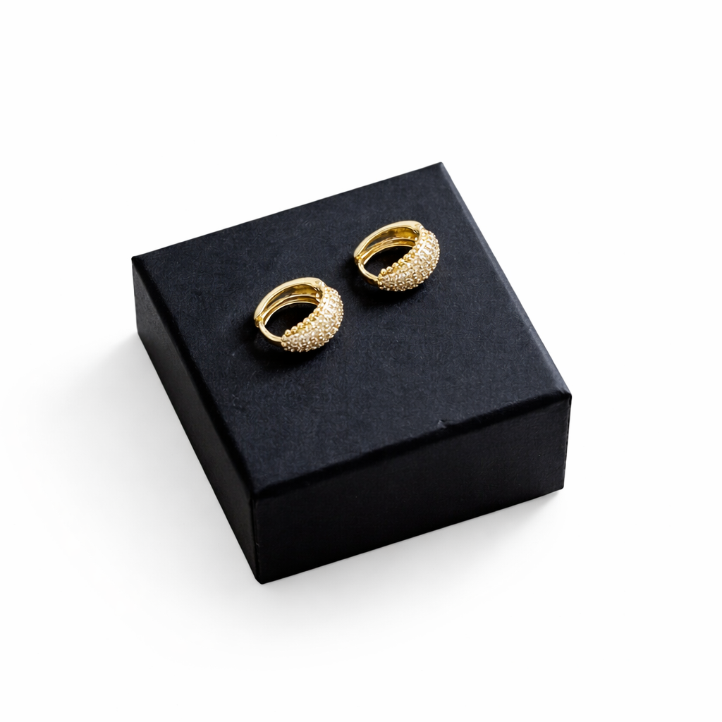 Daisy Diamond Hoops