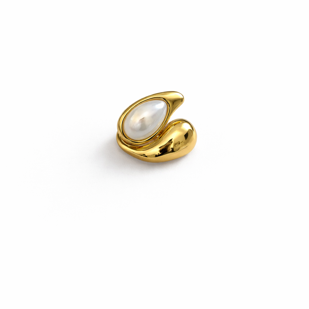 Maria 18K Gold Plated Pearl Ring