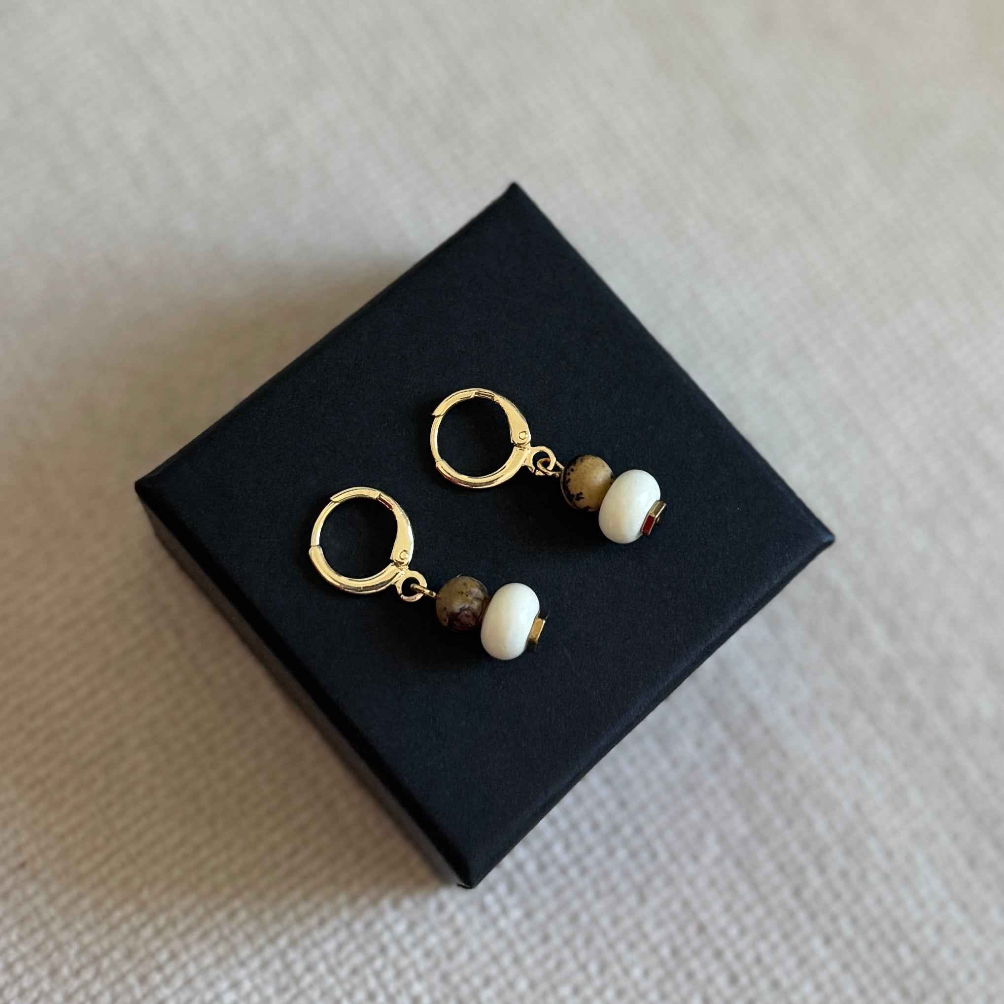 Magnolia Huggie Hoops