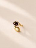 18K Gold Plated Tiger Eye Ring