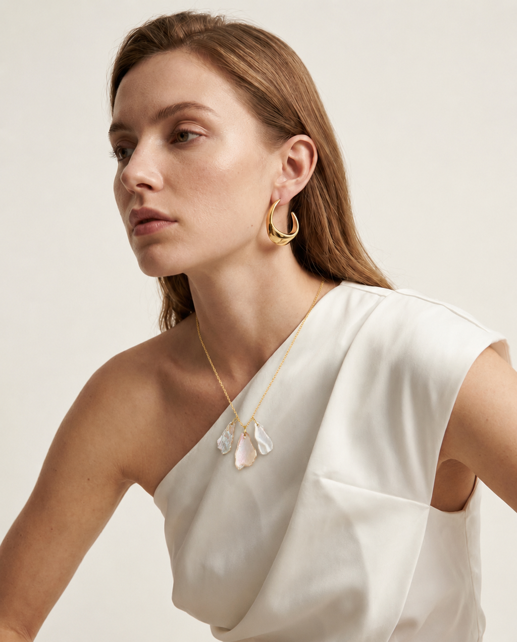 Mother of Pearl Charm Necklace