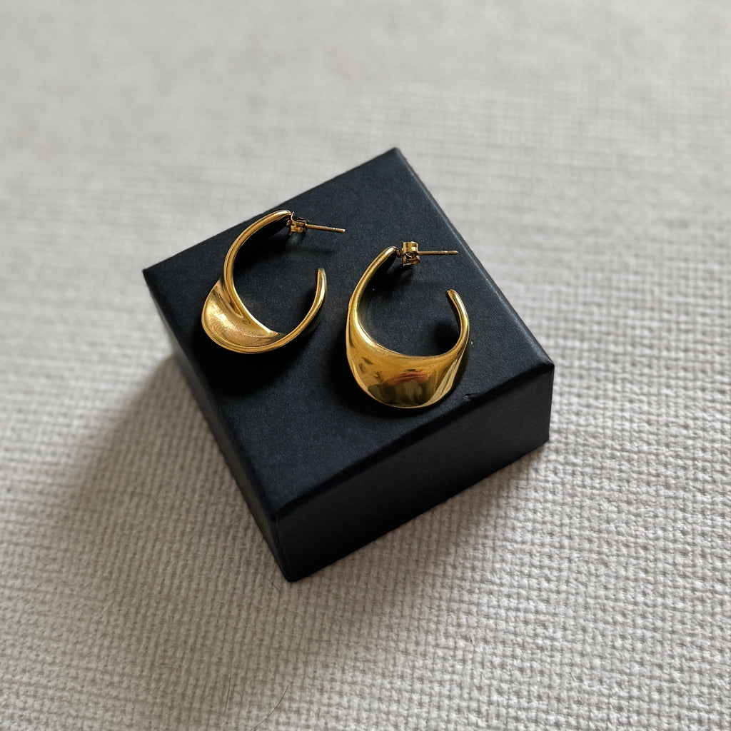 Sofia Gold Twist Hoops