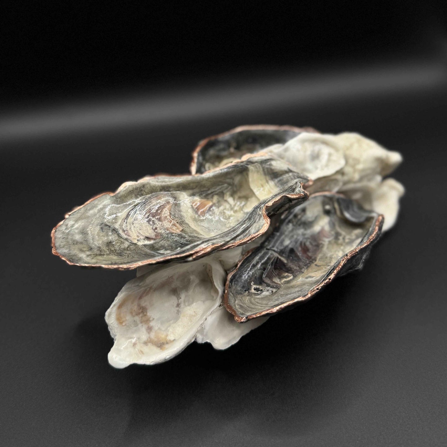 Oyster Shell Jewelry Dish: Rose Gold