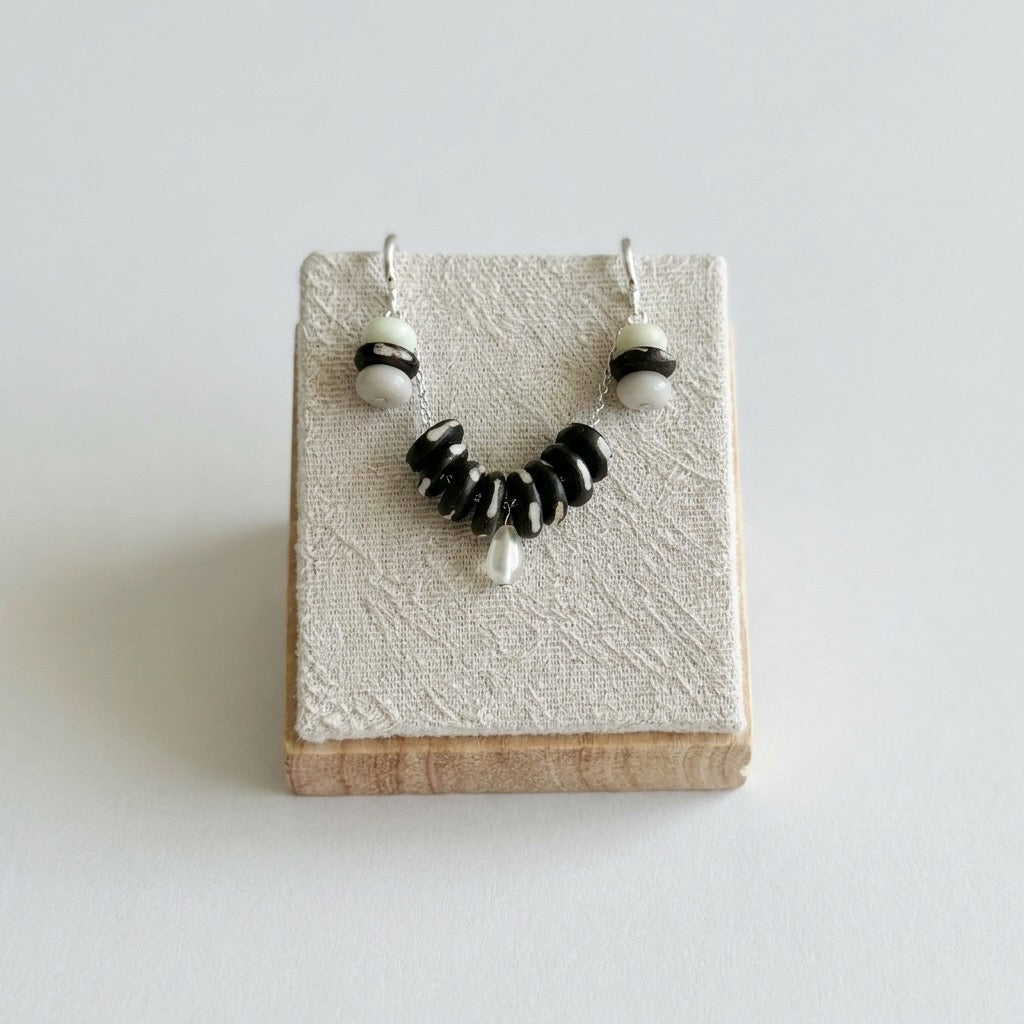 Matching Necklace & Earrings Set ~ Dalmatian