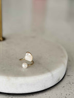 Pearl Wrap Ring Adjustable