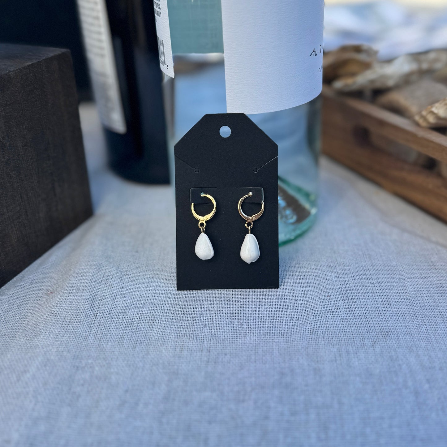 Simply Sweet Seashell Hoops