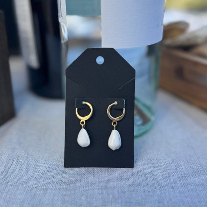 Simply Sweet Seashell Hoops