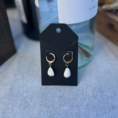 Simply Sweet Seashell Hoops