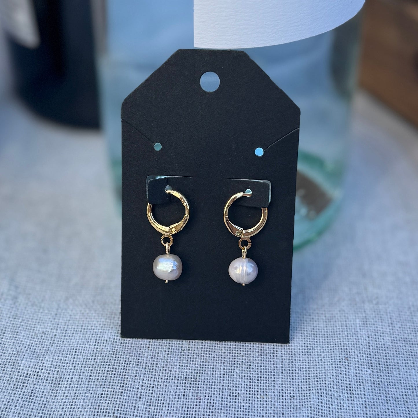 Freshwater Pearl Hoop Earrings
