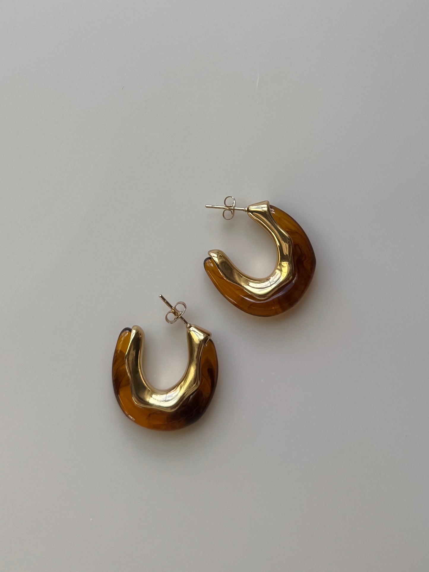 18K Gold Hoop Earrings