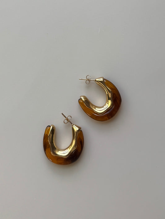18K Gold Hoop Earrings