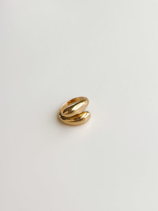 18K Gold Plated Adjustable Ring