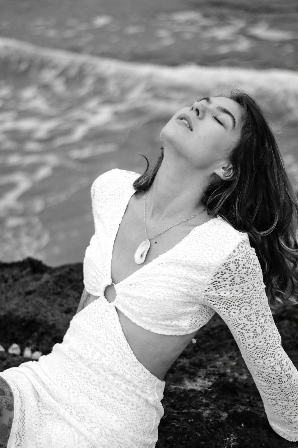 Oyster Shell Necklace ~ Wren