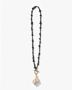 Spade Spiked Conch Necklace Multi
