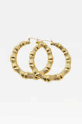 The Bamboo Hoop Earring