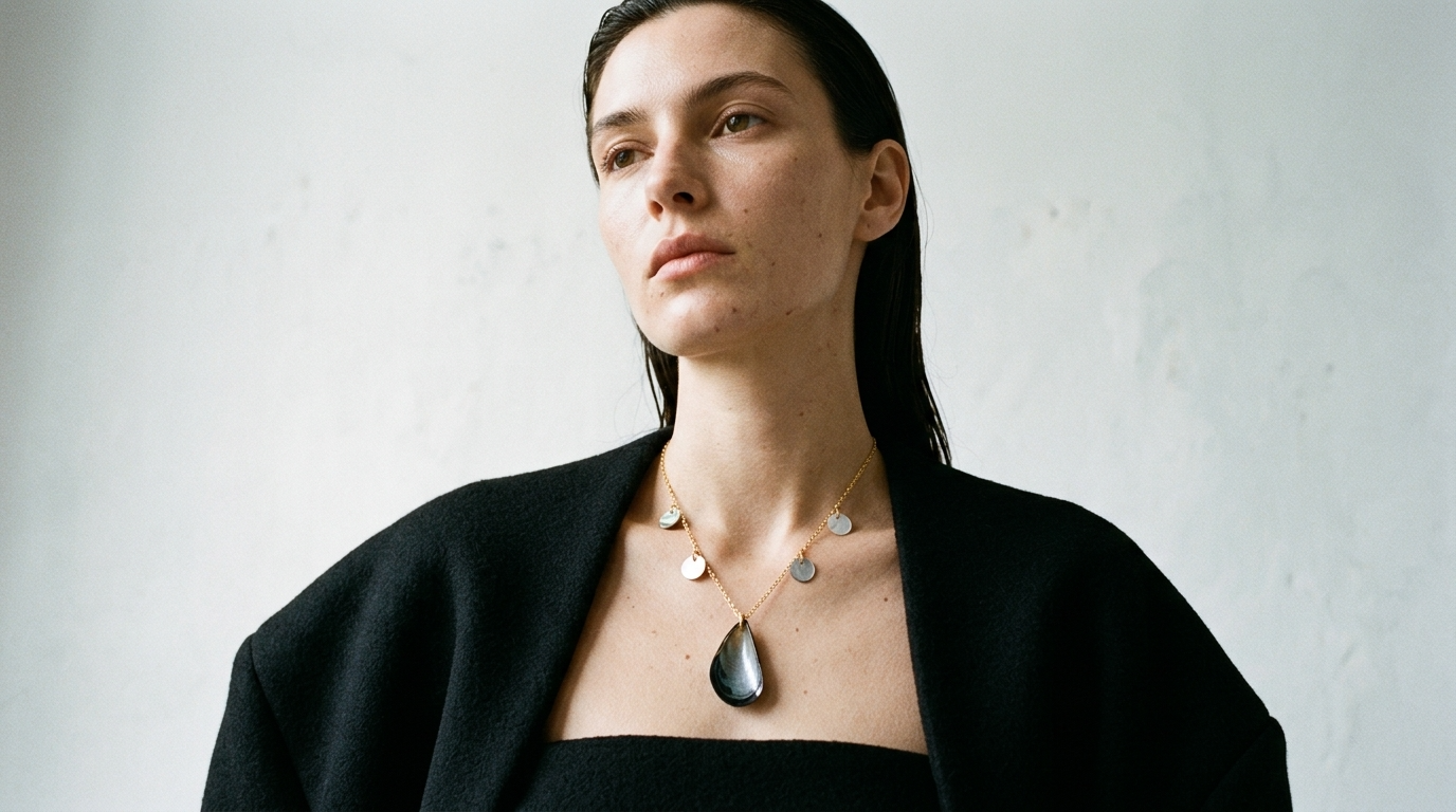Mother of Pearl Pendant Necklace