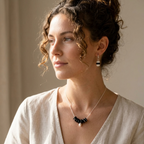 Dalmatian Necklace & Earrings Set