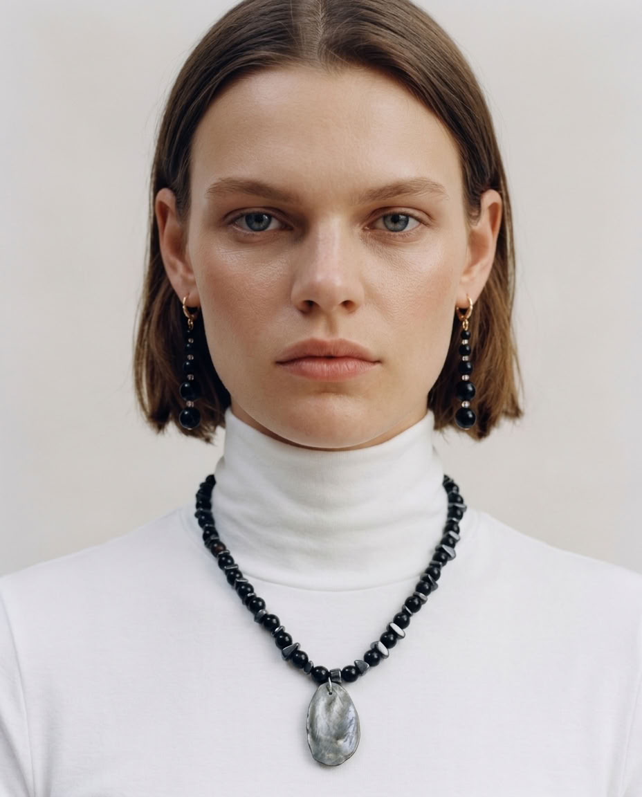Chrysalis Necklace Black Onyx