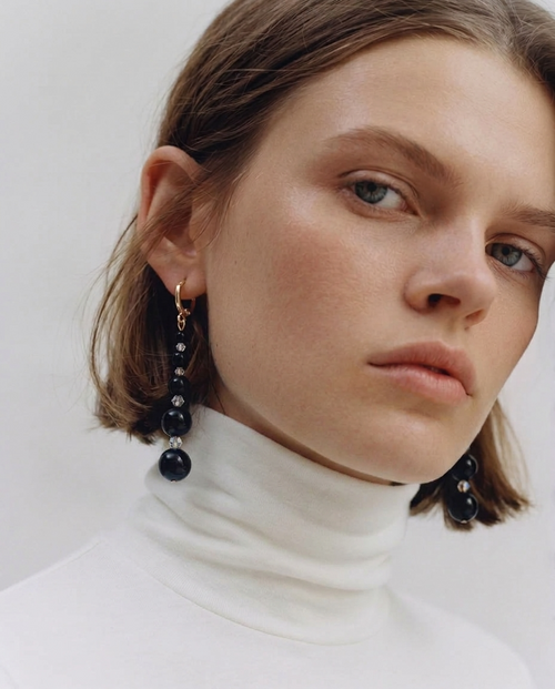 Catalyst Earrings Black Onyx