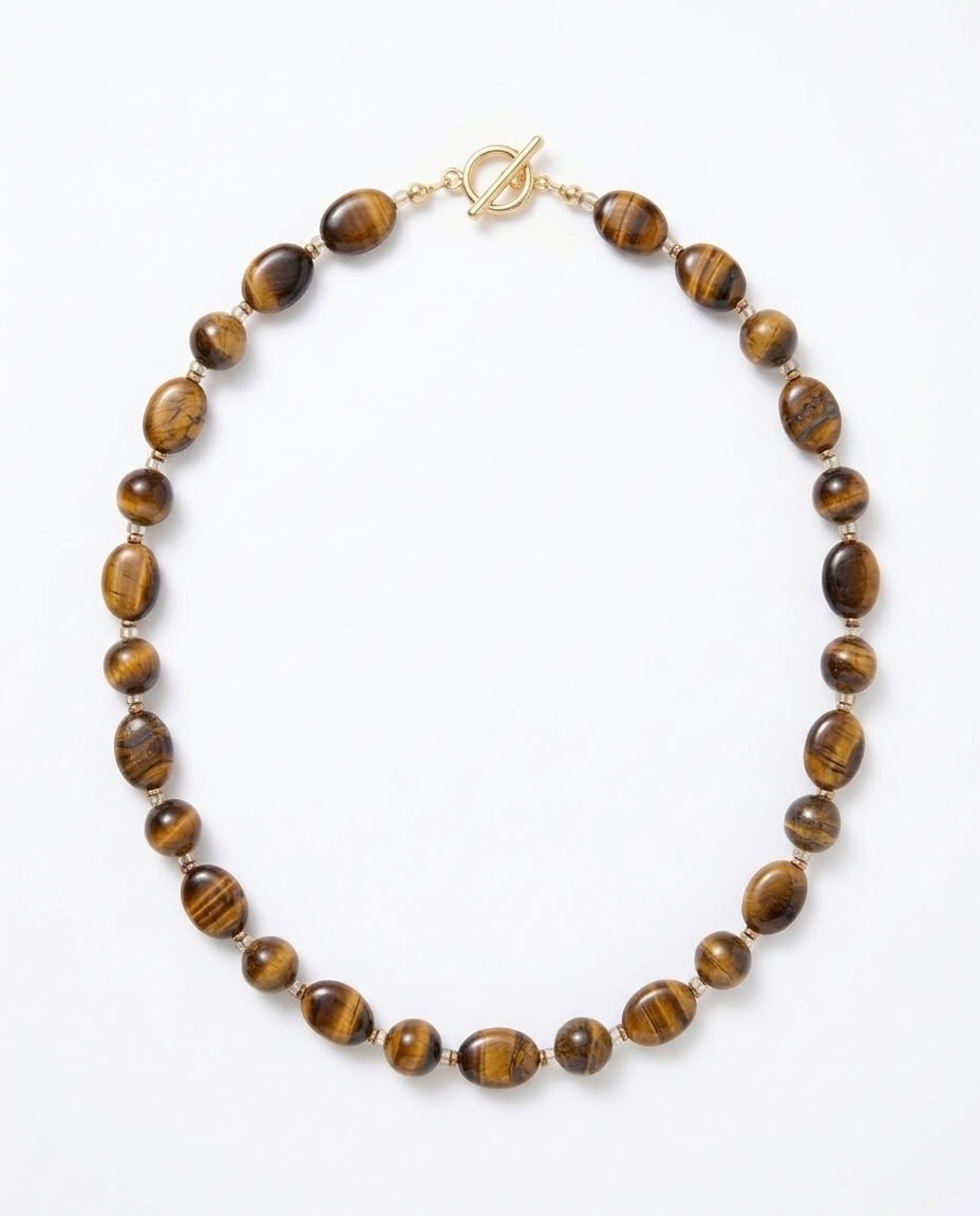 Tigras Necklace Chunky Tiger's Eye