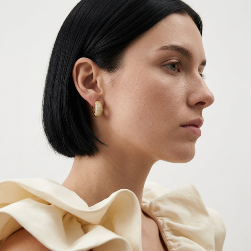 Daisy Diamond Hoops